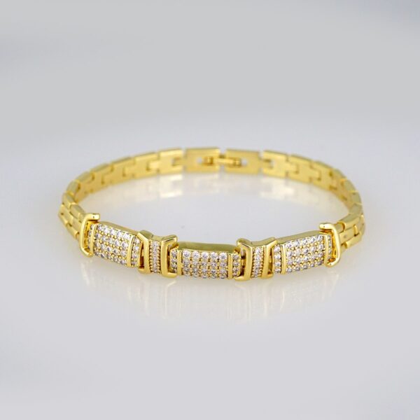 Bracelets Women/ Manillas Mujer/ 14K Real Color/Zircon Stone// B463