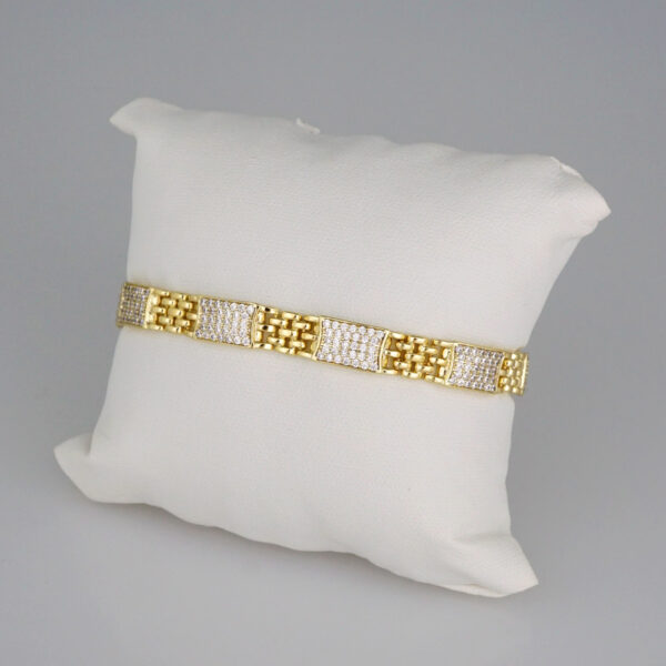 Bracelets Women/ Manillas Mujer/  14K Real Color/  Zircon Stone// B465