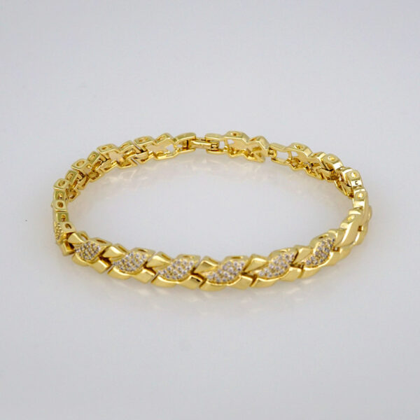 Bracelets Women/ Manillas Mujer/  14K Real Color/  Zircon Stone// B467