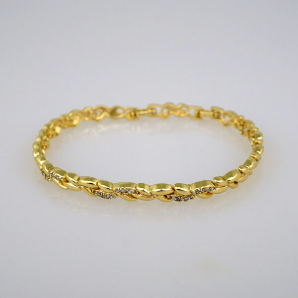 Bracelets Women/ Manillas Mujer/  14K Real Color/  Zircon Stone// B470