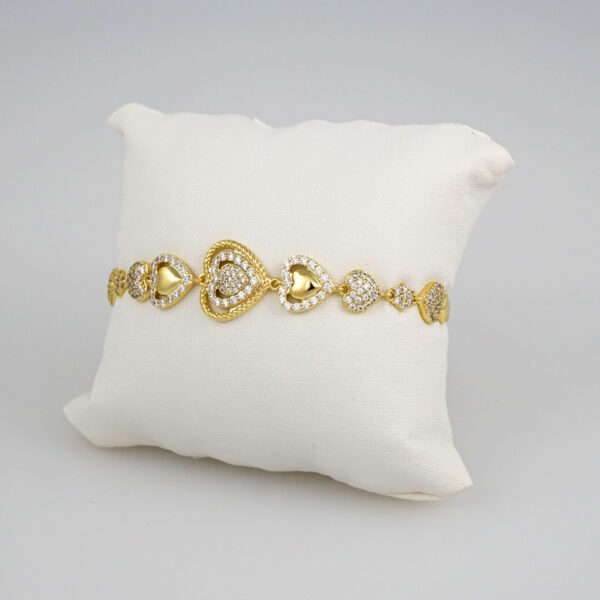 Bracelets Women/ Manillas Mujer/  14K Real Color/  Zircon Stone// B474