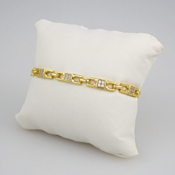 Bracelets Women/ Manillas Mujer/  14K Real Color/  Zircon Stone// B476 - Image 2