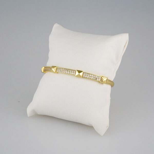 Bangles Woman/ Pulsos Dama/  Zircon Stone/  14K Real Color// P224 - Image 2