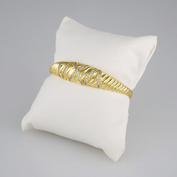 Bangles Woman/ Pulsos Dama/  Zircon Stone/  14K Real Color// P221 - Image 2