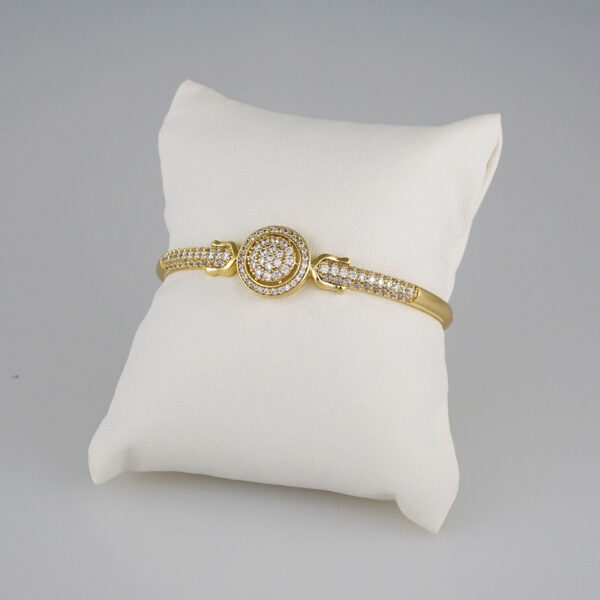 Bangles Woman/ Pulsos Dama/  Zircon Stone/  14K Real Color// P223 - Image 2