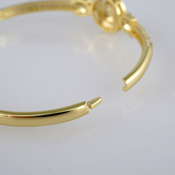 Bangles Woman/ Pulsos Dama/  Zircon Stone/  14K Real Color// P223 - Image 3