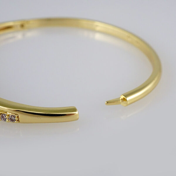 Bangles Woman/ Pulsos Dama/  Zircon Stone/  14K Real Color// P225 - Image 3