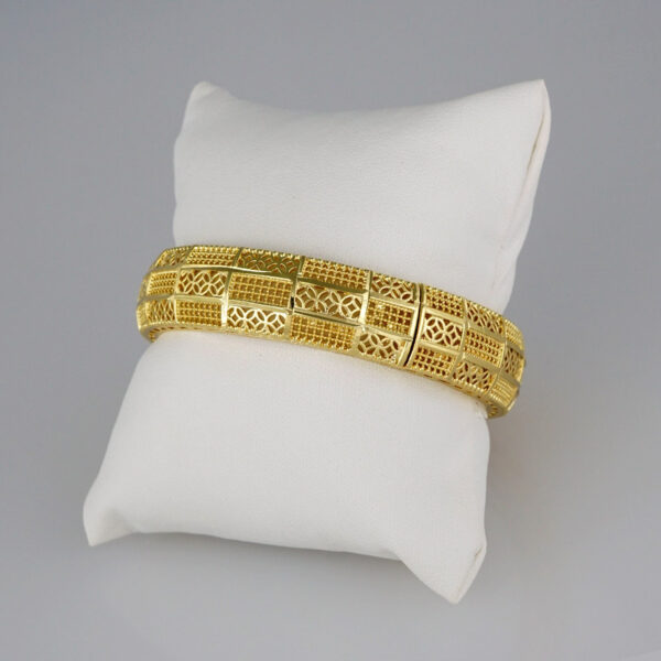Bangles Women/ Pulsos Dama/  Plain/  14K Real Color// P228 - Image 2