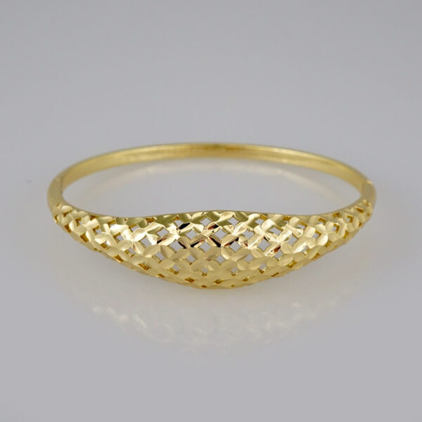 Bangles Women/ Pulsos Dama/  Plain/  14K Real Color// P229
