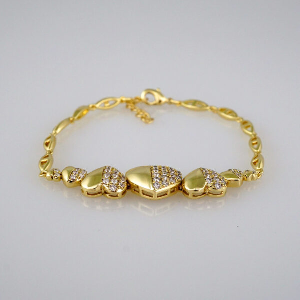 Women Bracelets/ Pulseras Dama/  Zircon Stone/ 14K Real Color// B489