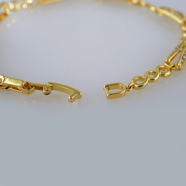 Women Bracelets/ Pulseras Dama/ Zircon Stone/14K Real Color// B493