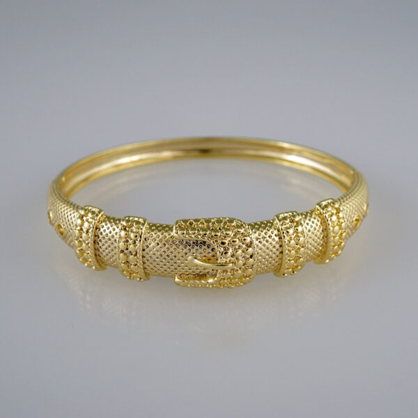 Bangles Women/ Pulsos Dama/Plain/ 14K Real Color// P232