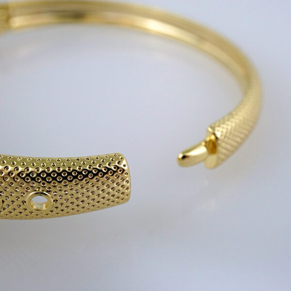 Bangles Women/ Pulsos Dama/Plain/ 14K Real Color// P232 - Image 3