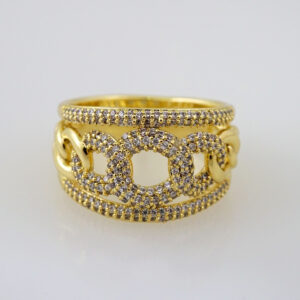 Women Ring/ Anillos Damas/   14K Real Color/  Zircon Stone// R245