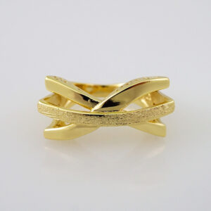 Women Ring/ Anillos Damas/   14K Real Color/  Plain// R247