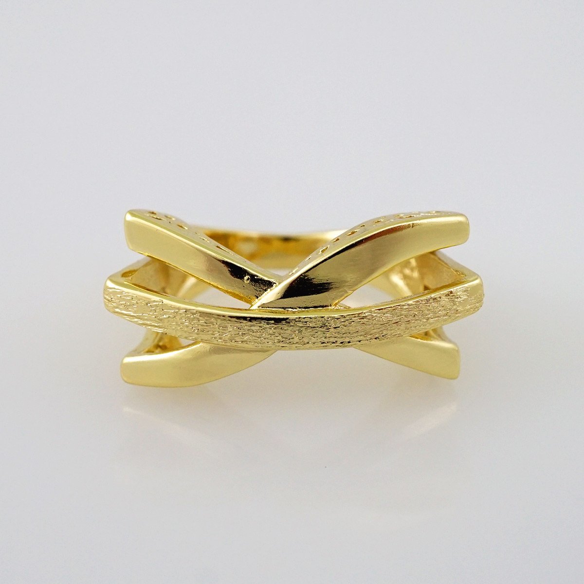 Women Ring/ Anillos Damas/ 14K Real Color/ Plain// R247 - Brillo Miami ...