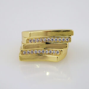 Women Ring/ Anillos Damas/ 14K Real Color/   Zircon Stone// R250