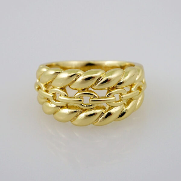 Women Ring/ Anillos Damas/   14K Real Color/  Plain// R255