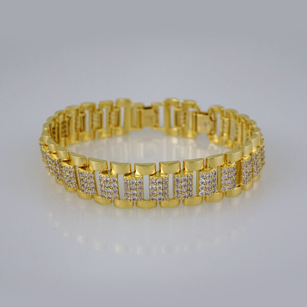 Women Bracelets/ Pulseras Dama/ Zircon Stone/14K Real Color// B494