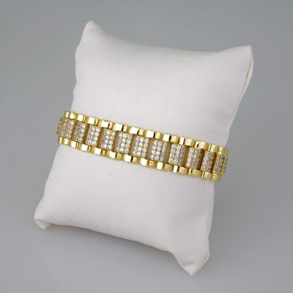 Women Bracelets/ Pulseras Dama/ Zircon Stone/14K Real Color// B494
