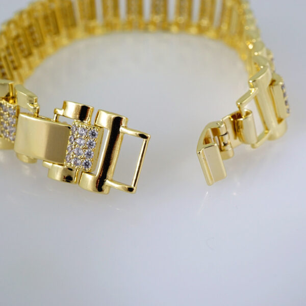 Women Bracelets/ Pulseras Dama/ Zircon Stone/14K Real Color// B494