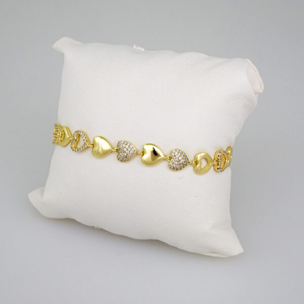 Woman Bracelets/ Pulseras Dama/ Zircon Stone/14K Real Color// B498