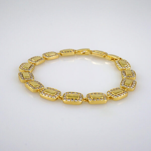 Woman Bracelets/ Pulseras Dama/  Zircon Stone/ 14K Real Color// B501