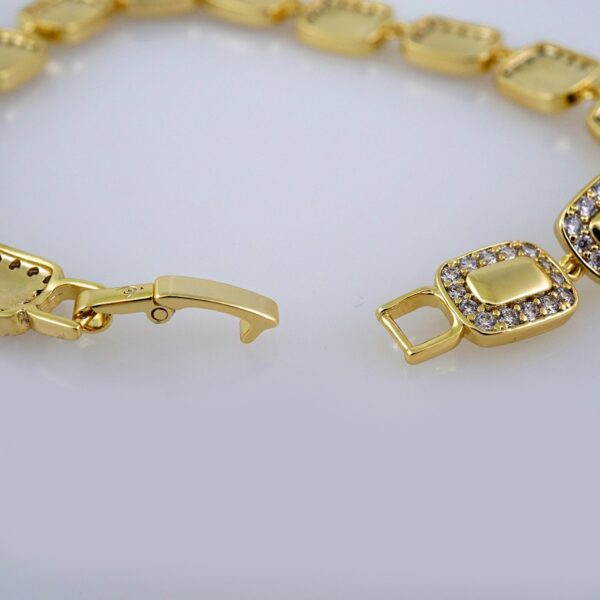 Woman Bracelets/ Pulseras Dama/  Zircon Stone/ 14K Real Color// B501