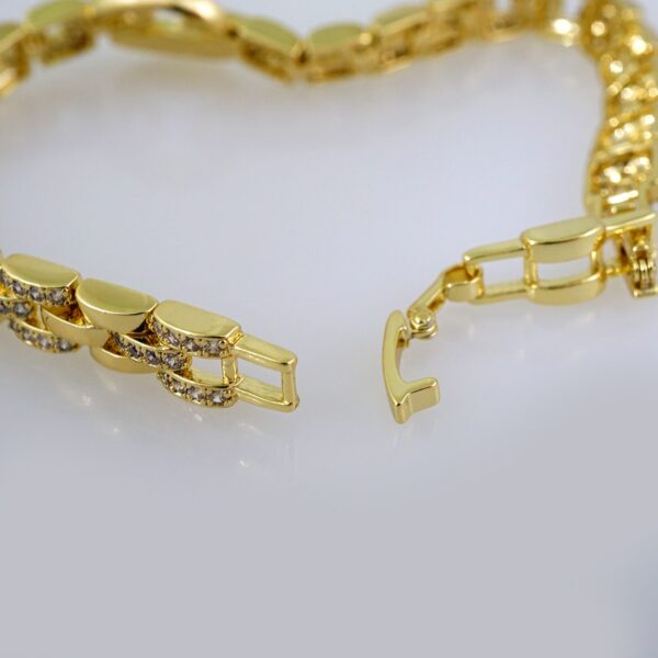 Woman Bracelets/ Pulseras Dama/  Zircon Stone/ 14K Real Color// B511 - Image 3