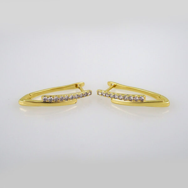 Women Earrings/ Aretes Dama/ Zircon Stone/ 14k Real Color// E447