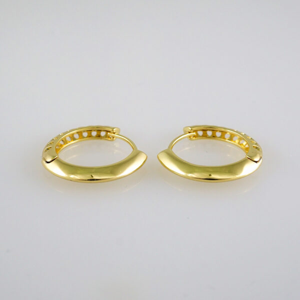 Women Earrings/ Aretes Dama/ Plain/ 14k Real Color// E472