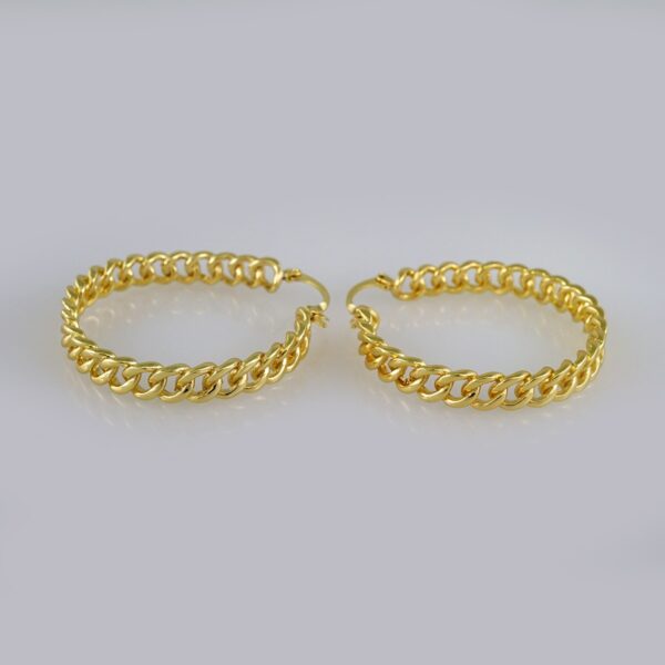 Woman Earrings / Aretes Dama/ Plain/ 14k Real Color// E490