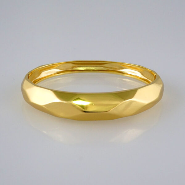 Bangles Women/ Pulsos Dama/  Plain/  14K Real Color// P243