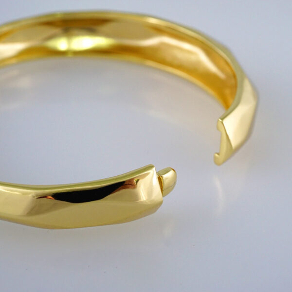 Bangles Women/ Pulsos Dama/  Plain/  14K Real Color// P243 - Image 3