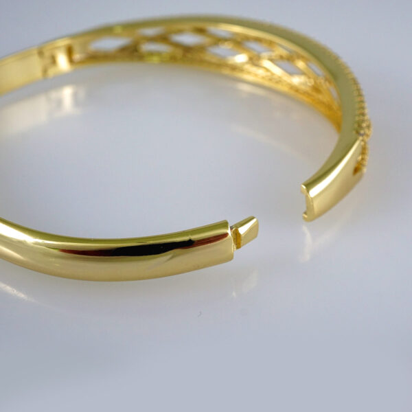 Bangles Women/ Pulsos Dama/  Zircon Stone/  14K Real Color// P244 - Image 3