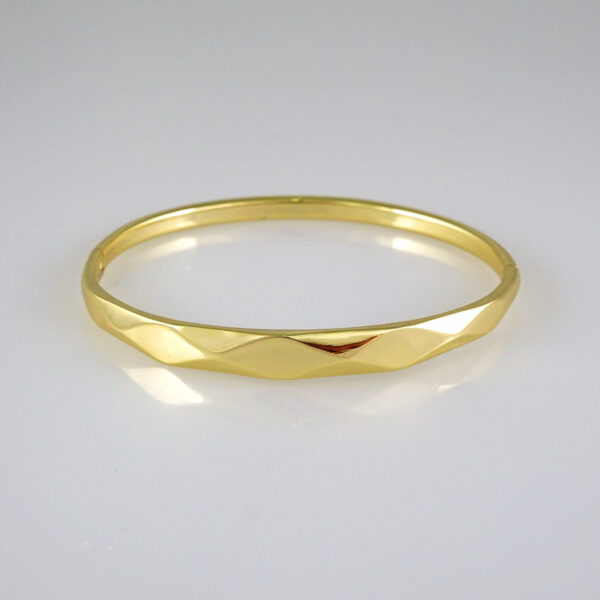 Bangles Women/ Pulsos Dama/ Plain/ 14K Real Color// P245
