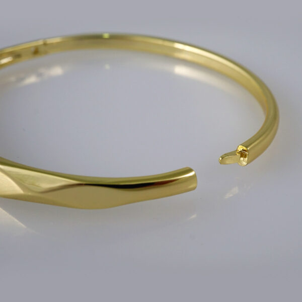 Bangles Women/ Pulsos Dama/ Plain/ 14K Real Color// P245 - Image 3