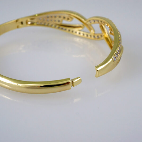 Bangles Women/ Pulsos Dama/ Zircon Stone/ 14K Real Color// P246 - Image 3