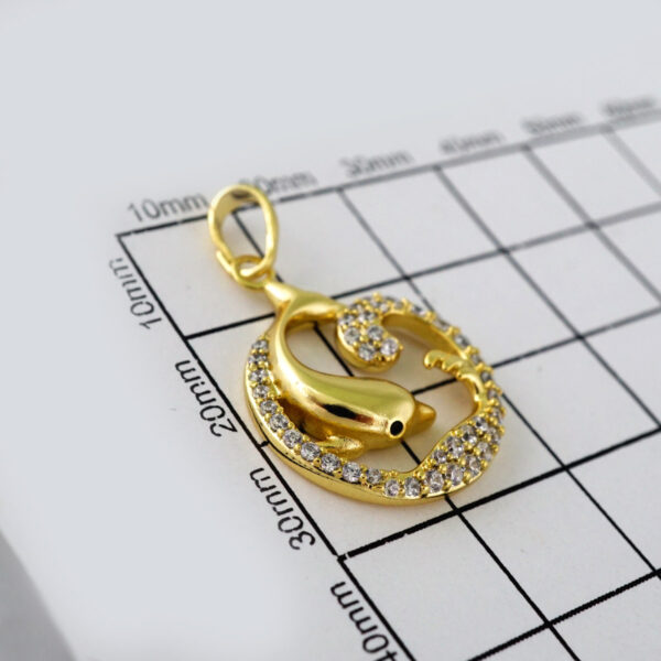 Pendants /Colgantes/  14K Real Color/  Zircon Stone// PEN0077 - Image 2