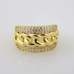 Women Ring/ Anillos Damas/   14K Real Color/  Zircon Stone// R260