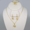 Cadenas & Colgantes & Earrings/ Rings/ Chain /Pendants / 14K Real Color/ Zircon Stone/ Set de Niña// SET508