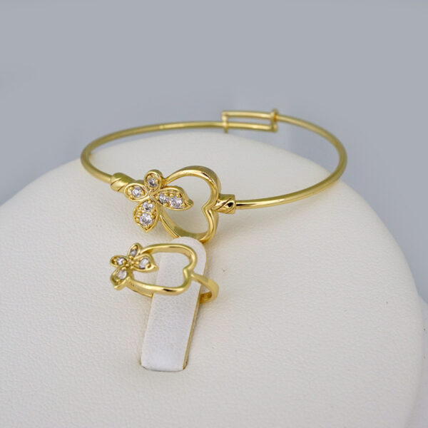 Cadenas & Colgantes & Earrings/ Rings/ Chain /Pendants / 14K Real Color/ Zircon Stone/ Set de Niña// SET508