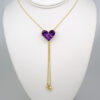 Cadenas & Colgantes & Earrings/ Chain W/Pendants /14K Real Color/Zircon Stone// SET517 - Image 2