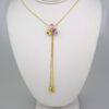 Cadenas & Colgantes & Earrings/ Chain W/Pendants /14K Real Color/Zircon Stone// SET519 - Image 2