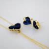 Cadenas & Colgantes & Earrings/ Chain W/Pendants / 14K Real Color/ Zircon Stone// SET520