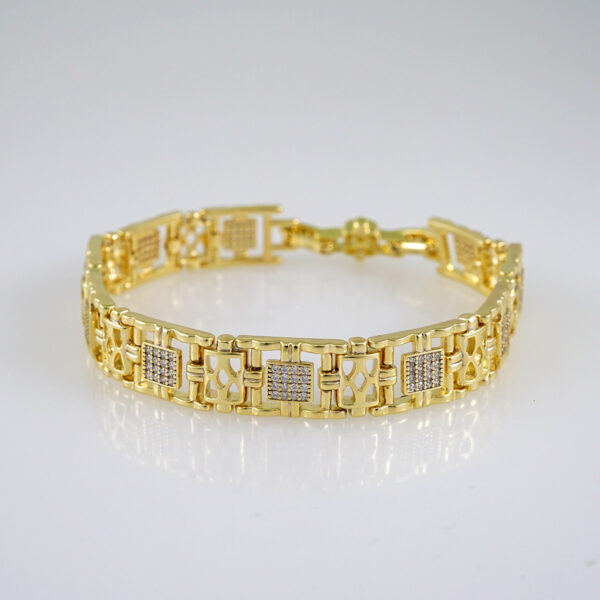 Women Bracelets/ Pulseras Dama/ Zircon Stone/14K Real Color// B500