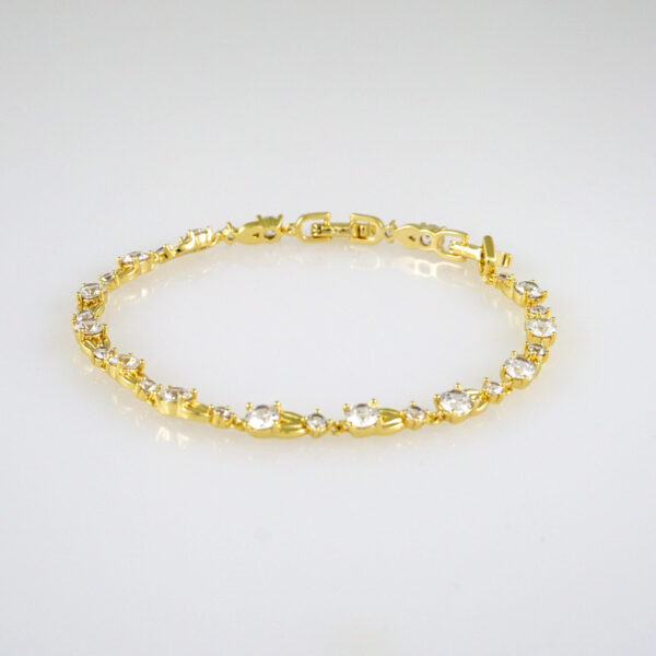 Women Bracelets/ Pulseras Dama/  Zircon Stone/ 14K Real Color// B515