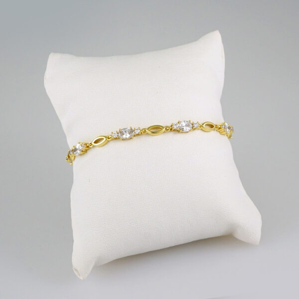 Women Bracelets/ Pulseras Dama/  Zircon Stone/ 14K Real Color// B516