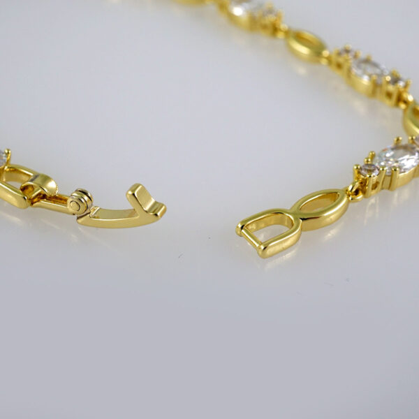 Women Bracelets/ Pulseras Dama/  Zircon Stone/ 14K Real Color// B516