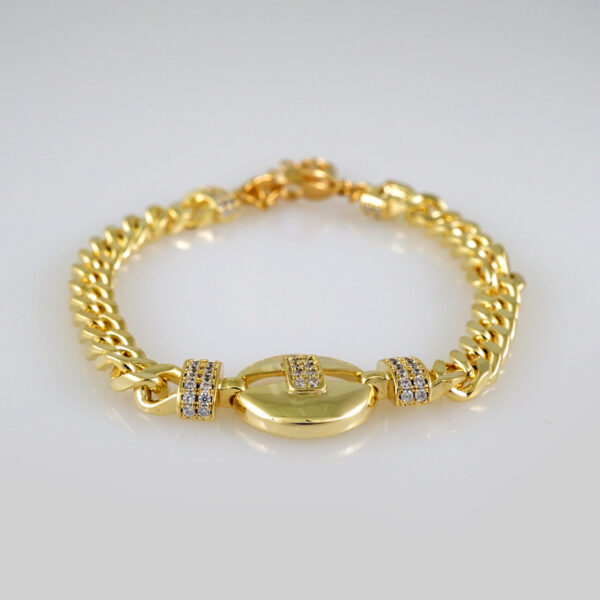 Women Bracelets/ Pulseras Dama/  Zircon Stone/ 14K Real Color// B518